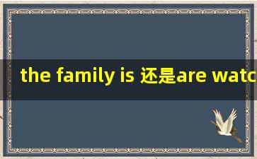 the family is 还是are watching TV,讲清楚为什么