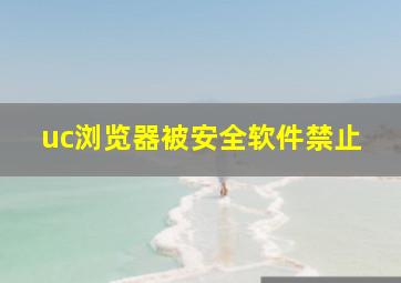 uc浏览器被安全软件禁止