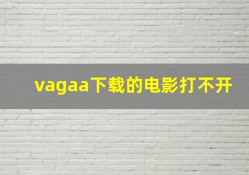 vagaa下载的电影打不开