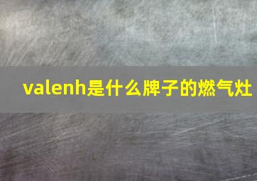 valenh是什么牌子的燃气灶