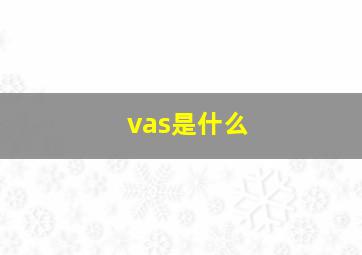 vas是什么
