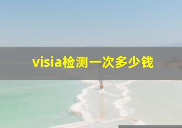 visia检测一次多少钱