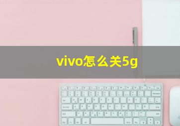 vivo怎么关5g