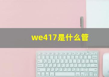 we417是什么管