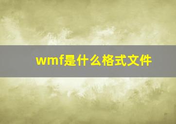 wmf是什么格式文件
