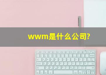 wwm是什么公司?