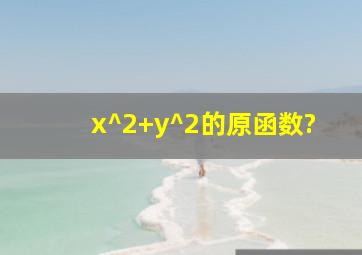 x^2+y^2的原函数?