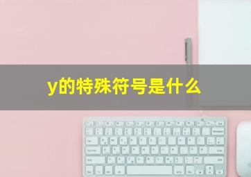 y的特殊符号是什么(