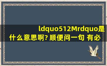 “512M”是什么意思啊? 顺便问一句 有必须提升到1G吗?