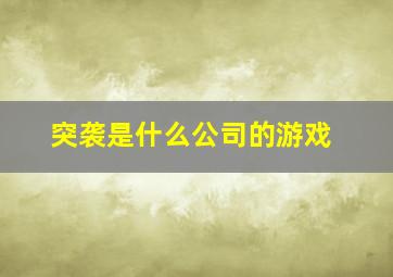 〈突袭〉是什么公司的游戏