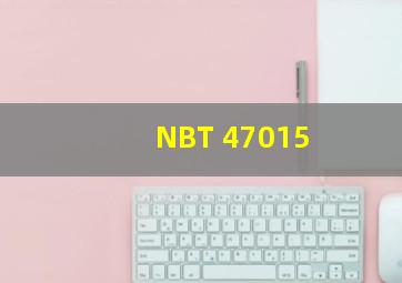 《NBT 47015