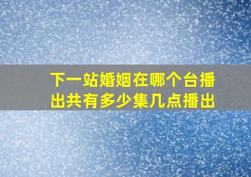 《下一站婚姻》在哪个台播出共有多少集几点播出