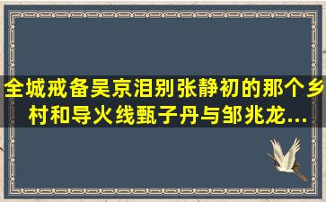 《全城戒备》吴京泪别张静初的那个乡村和《导火线》甄子丹与邹兆龙...