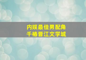 《内娱最佳男配角》千椿晋江文学城