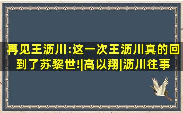 《再见王沥川》:这一次王沥川真的回到了苏黎世!|高以翔|沥川往事...