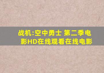 《战机:空中勇士 第二季》电影HD在线观看在线电影 