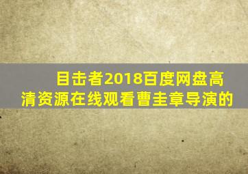 《目击者(2018)》百度网盘高清资源在线观看,曹圭章导演的