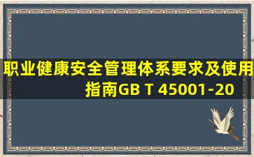 《职业健康安全管理体系要求及使用指南》(GB T 45001-2020)的构成...