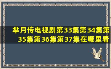 《芈月传》电视剧第33集,第34集,第35集,第36集,第37集在哪里看?