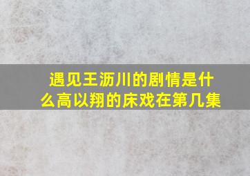 《遇见王沥川》的剧情是什么(高以翔的床戏在第几集