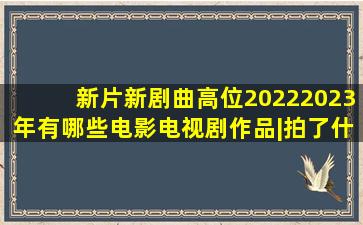 「新片新剧」曲高位20222023年有哪些电影电视剧作品|拍了什么戏