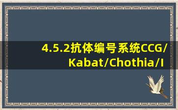 【4.5.2】抗体编号系统(CCG/Kabat/Chothia/IMGT 与ANARCI) 