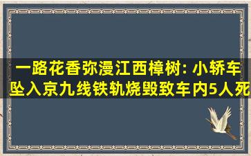 【一路花香弥漫】江西樟树: 小轿车坠入京九线铁轨烧毁致车内5人死亡...