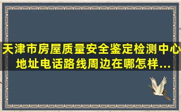 【天津市房屋质量安全鉴定检测中心】地址,电话,路线,周边,在哪,怎样...