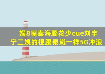 【娱8嘴】秦海璐《花少》cue刘宇宁二姨的梗,跟秦岚一样5G冲浪