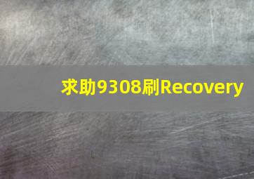 【求助】9308刷Recovery