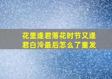 【花里逢君】【落花时节又逢君】白泠最后怎么了。(重发)