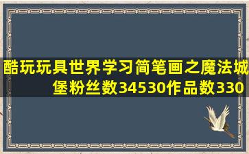 【酷玩玩具世界】学习简笔画之魔法城堡粉丝数34530作品数3305