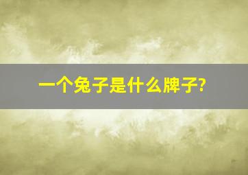 一个兔子是什么牌子?