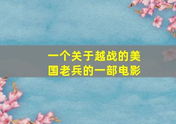 一个关于越战的美国老兵的一部电影