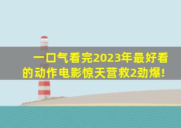 一口气看完2023年最好看的动作电影《惊天营救2》劲爆! 