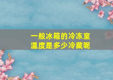 一般冰箱的冷冻室温度是多少(冷藏呢(