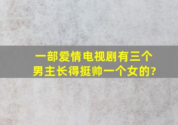 一部爱情电视剧有三个男主长得挺帅一个女的?