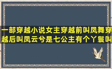 一部穿越小说,女主穿越前叫凤舞,穿越后叫凤云兮,是七公主,有个丫鬟叫...