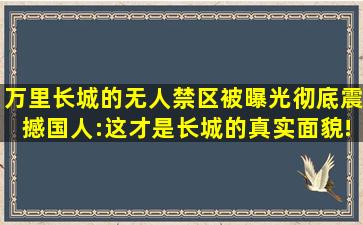 万里长城的「无人禁区」被曝光,彻底震撼国人:这才是长城的真实面貌!