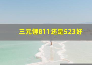 三元锂811还是523好