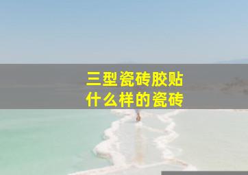 三型瓷砖胶贴什么样的瓷砖