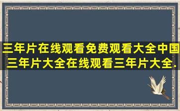 三年片在线观看免费观看大全中国,三年片大全在线观看,三年片大全...