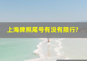 上海牌照尾号有没有限行?