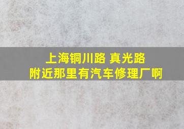 上海铜川路 真光路 附近那里有汽车修理厂啊