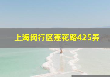 上海闵行区莲花路425弄