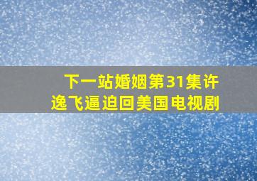 下一站婚姻第31集许逸飞逼迫回美国电视剧