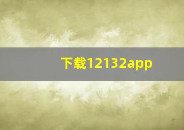 下载12132app