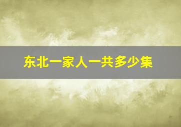 东北一家人一共多少集