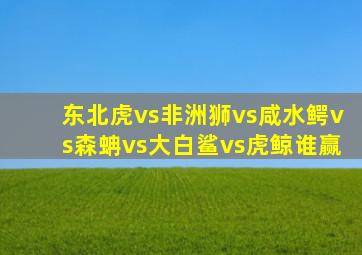 东北虎vs非洲狮vs咸水鳄vs森蚺vs大白鲨vs虎鲸谁赢