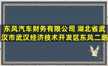 东风汽车财务有限公司 (湖北省武汉市武汉经济技术开发区东风二路...